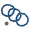TheBeadChest Mala Stretch Bracelet, Azul Blue - Stackable Nepal Bone Inlaid with Turquoise & Coral Colors, 100% Authentic and Genuine